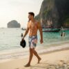 the tropical vibe swimshorts p130 مايوه الاجواء الاستوائية