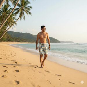 the pineapple swimshorts p172 مايوه الاناناس