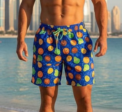 fruit fiesta swimshorts p154 مايوه مهرجان الفواكه