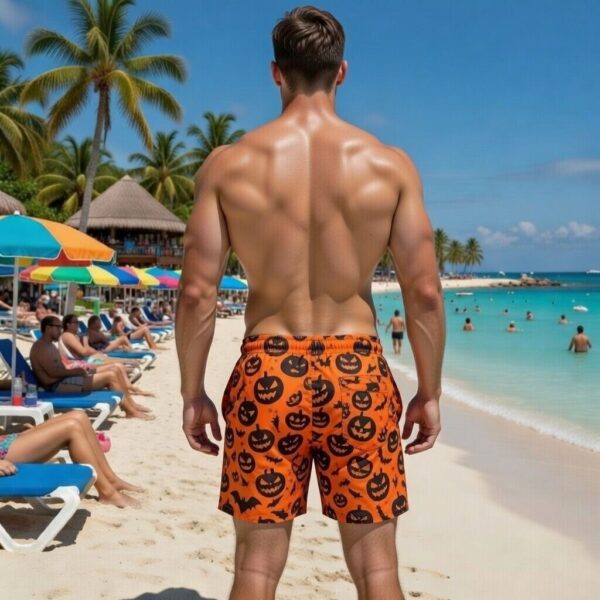 pumpkin party swimshorts p158 مايوه يقطينة الهالويين pumpkin party swimshorts p158 مايوه يقطينة الهالويين